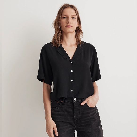 Madewell Tops - NWT Madewell Button-Front Resort Shirt in Lusterweave nm407 L